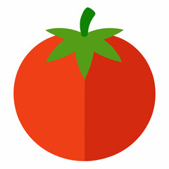 tomato icon on square internet button