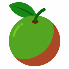 red apple vector illustration