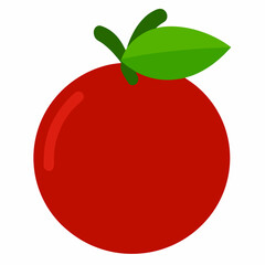 red apple vector illustration