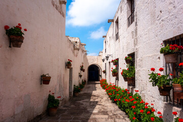 Inner Courtyards and Gardens at Santa Catalina Monastery, Arequipa