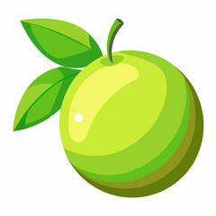 vector illustration of an apple