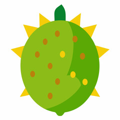 easter egg with green leaves