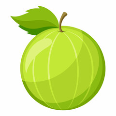 green apple isolated on white