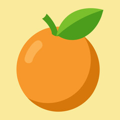 vector illustration of an orange