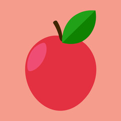vector illustration of an apple
