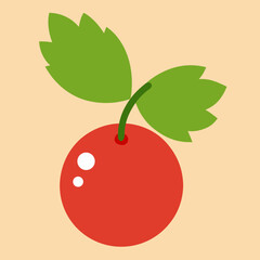 vector illustration of an apple