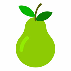 pear with leaf