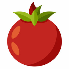 red apple vector illustration