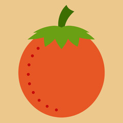 vector illustration of a tomato