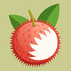 vector illustration of an apple