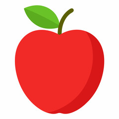 red apple vector illustration