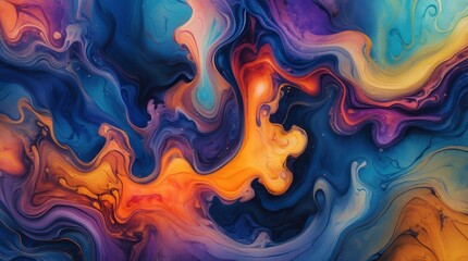 Swirling nebula of vibrant colors flowing with cosmic energy captivating motion  light