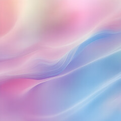 Fototapeta premium Abstract Pastel Wave: Soft, flowing pastel colors create a sense of serenity and ethereal beauty in this abstract depiction of gentle waves. A seamless and organic artwork.