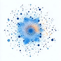 A swirling, abstract flower design, radiating outward.