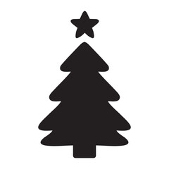 Christmas tree icon or logo isolated sign symbol vector illustration - high quality black style vector icons