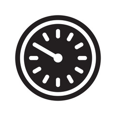 clock icon or logo isolated sign symbol vector illustration - high quality black style vector icons