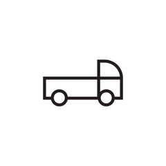 truck transport vehicle icon editable outline stroke vector eps