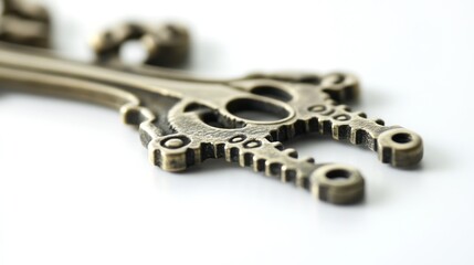 Ornate Brass Key Detail
