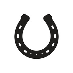 Horseshoe icon vector flat style