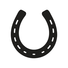 Horseshoe icon vector flat style