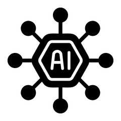 AI Chips Solid Icon