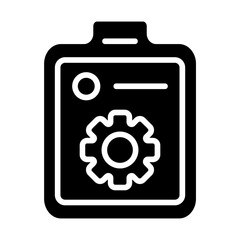 Checklist Auto Solid Icon