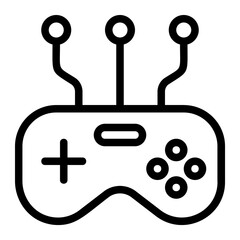 Game Quantum Line Icon
