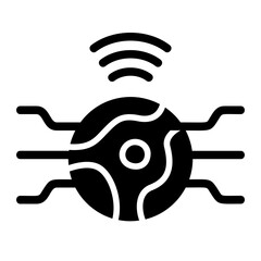 Global Quantum Solid Icon