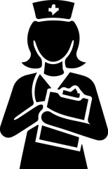 Healthcare and Medical Staff Silhouette Icon Set