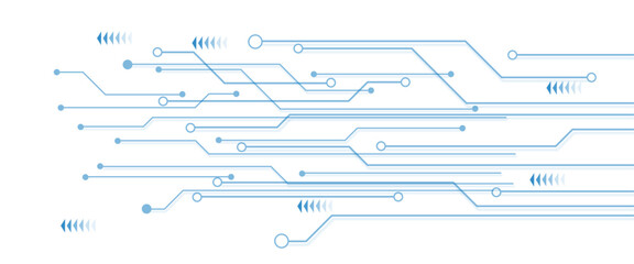 Abstract futuristic electronic circuit technology background