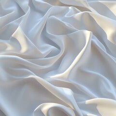 Obraz premium Smooth, flowing white fabric (1)