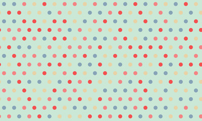 Pastel polka dot pattern background.  Ideal for website banners, presentations, or textile designs.  A cheerful and versatile graphic featuring a subtle color gradient and repeating motif.