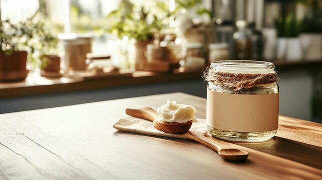 Homemade spread in rustic kitchen setting natural food photography