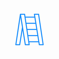 climbing steps icon sign vector
