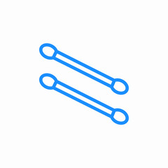 cotton swabs hygiene icon sign vector