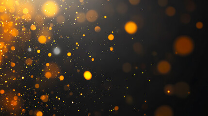 Obraz premium Golden Confetti Celebration Background Luxurious Black and Gold Festive Design