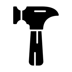 Hammer Tool Solid Icon