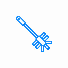 toilet brush icon sign vector