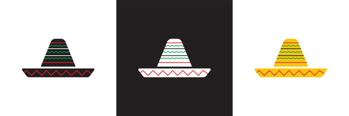 Cinco de mayo icon. Vector for websites, mobile interfaces, presentations, banner, visual branding etc. Vector illustration. isolated on white and black background. EPS 10