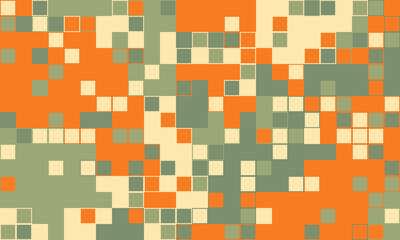Abstract geometric mosaic pattern.  Earthy tones create a textured, pixelated background ideal for website banners, presentations, or modern design projects.