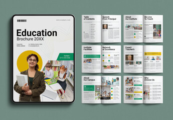Digital Education Brochure Template