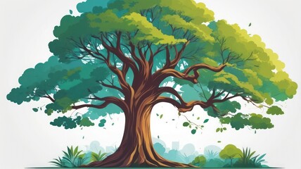 vector illustration of a tree