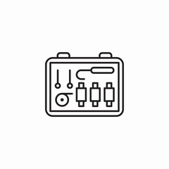 electronics repair kit icon sign vector