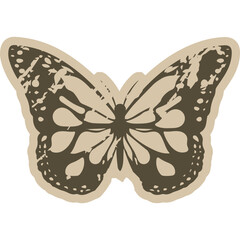 Vintage Paper Butterfly