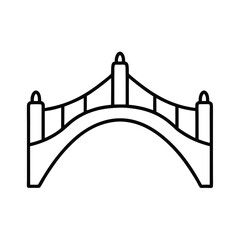 icon of a bridge connecting two cliffs