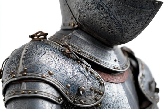 Ornate Renaissance Knight's Armor: Intricate Detail and Steel
