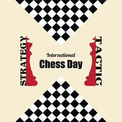 International Chess Day is on July 20th, also known as World Chess Day. That promotes the game of chess. This template is suitable for creating background banners, posters, and cards.