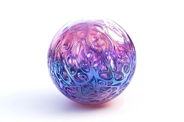 3D Pulsating Holographic Orb with Intricate Patterns