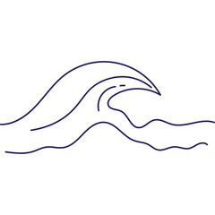 Obraz premium Hand Drawn Wave