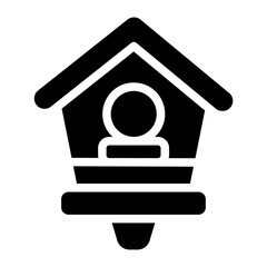 Birdhouse Solid Icon